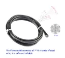 Cavo Acciaio rivestito in Flextane, 6mm per macchine da palestra